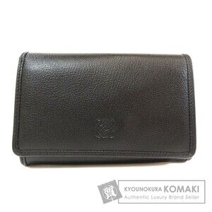 Loewe logo Crocodile bi fold Wallet calfskin leather